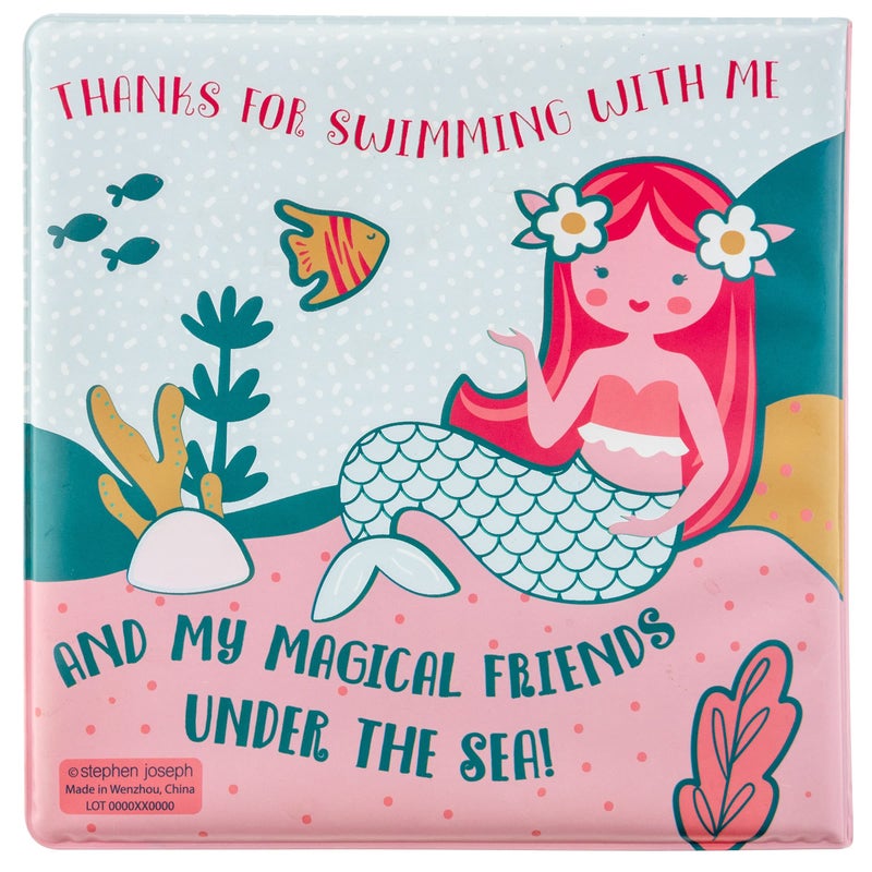 Stephen Joseph, Floating Color Changing Bathtime Book, Toddler Bath Toys, Mermaid - Image 2